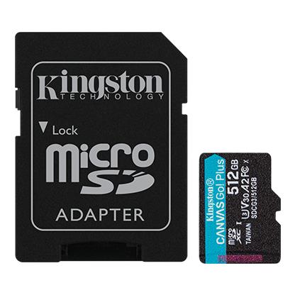 MÄLUKAART SDXC 512GB UHS-I/W/ADAPTER SDCG3/512GB KINGSTON