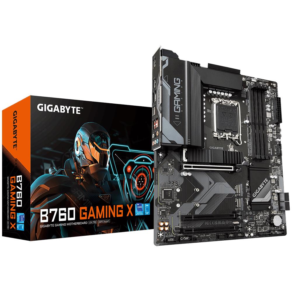 Mainboard|GIGABYTE|Intel B760 Express|LGA1700|ATX|Memory DDR5|Memory slo...