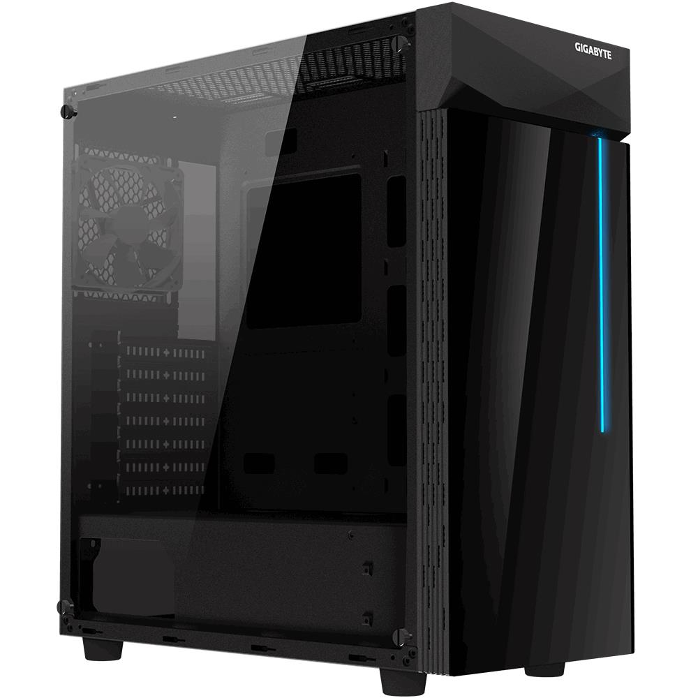 Case|GIGABYTE|C200 GLASS|MidiTower|Not included|ATX|MicroATX|MiniITX|Col...