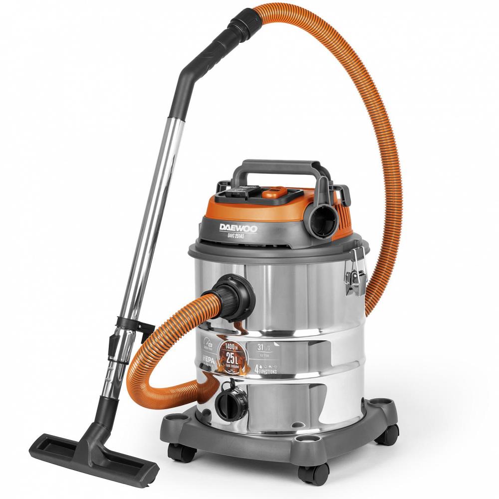 Vacuum Cleaner|DAEWOO|DAVC 2514S|Wet/dry/Industrial|1400 Watts|Capacity ...