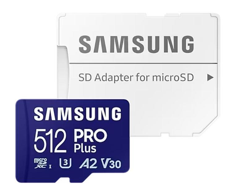 MÄLUKAART SDXC PRO+ 512GB/W/ADAPT MB-MD512SA/EU SAMSUNG