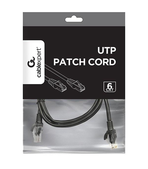 PATCH KAABEL CAT6 UTP 1M/BLACK PP6U-1M/BK GEMBIRD