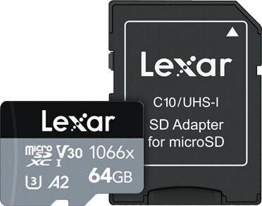 MÄLUKAART SDXC 64GB UHS-I/W/A LMS1066064G-BNANG LEXAR