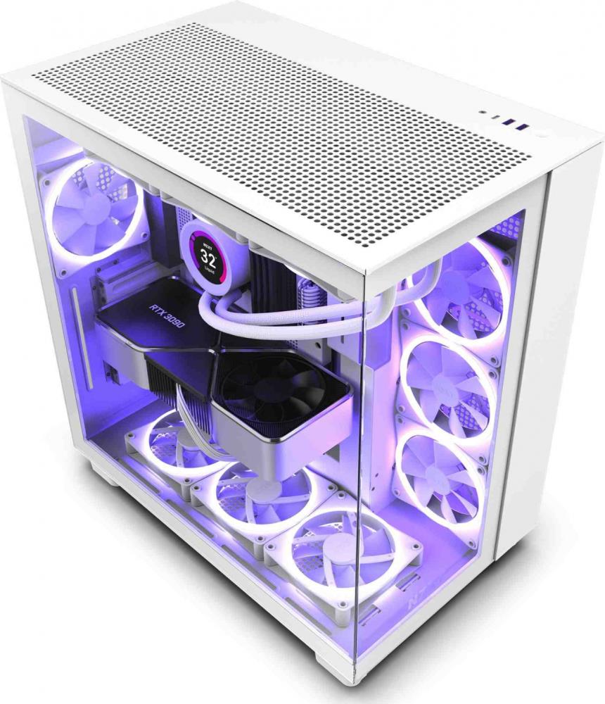 Case|NZXT|H9 FLOW|MidiTower|Case product features Transparent panel|Not ...