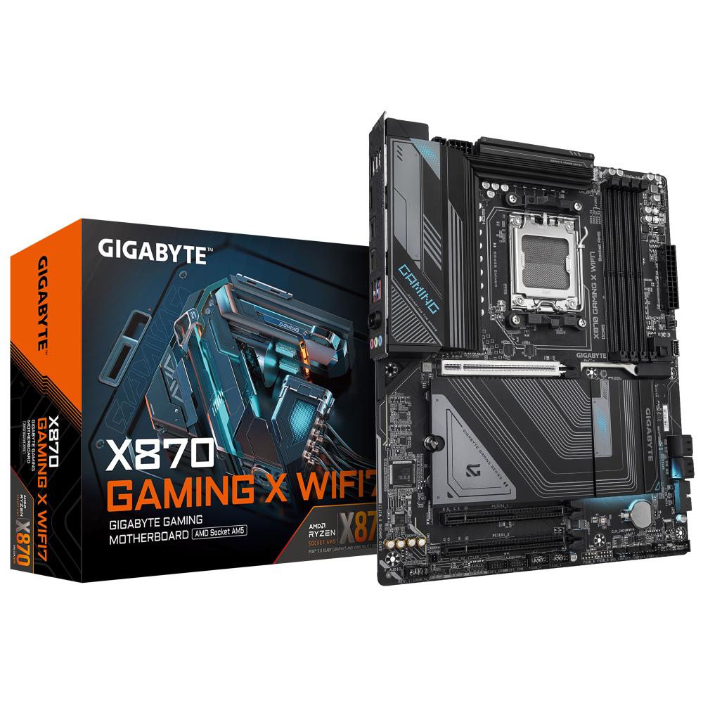 Emaplaat|GIGABYTE|AMD X870|SAM5|ATX|Memory DDR5|Memory slots 4|2xPCI-Ex&...