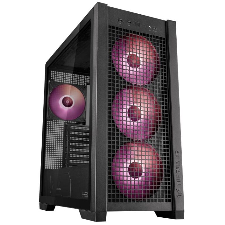 Case|ASUS|TUF Gaming GT302 ARGB|MidiTower|Case product features Transpar...