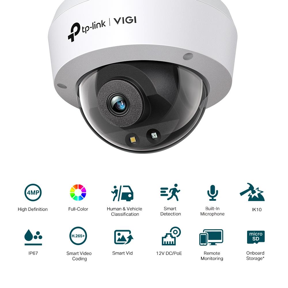 NET KAAMERA 4MP IR DOME/VIGI C240(2.8MM) TP-LINK