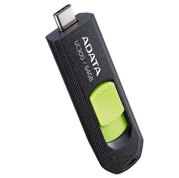 MÄLUPULK FLASH USB-C 64GB/ACHO-UC300-64G-RBK/GN ADATA