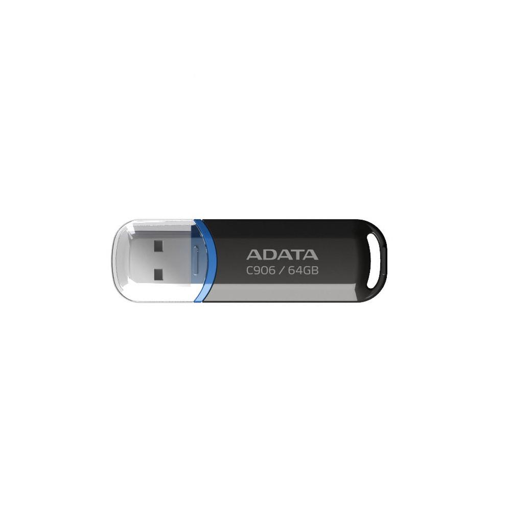 MÄLUPULK FLASH USB2 64GB/BLACK AC906-64G-RBK A-DATA