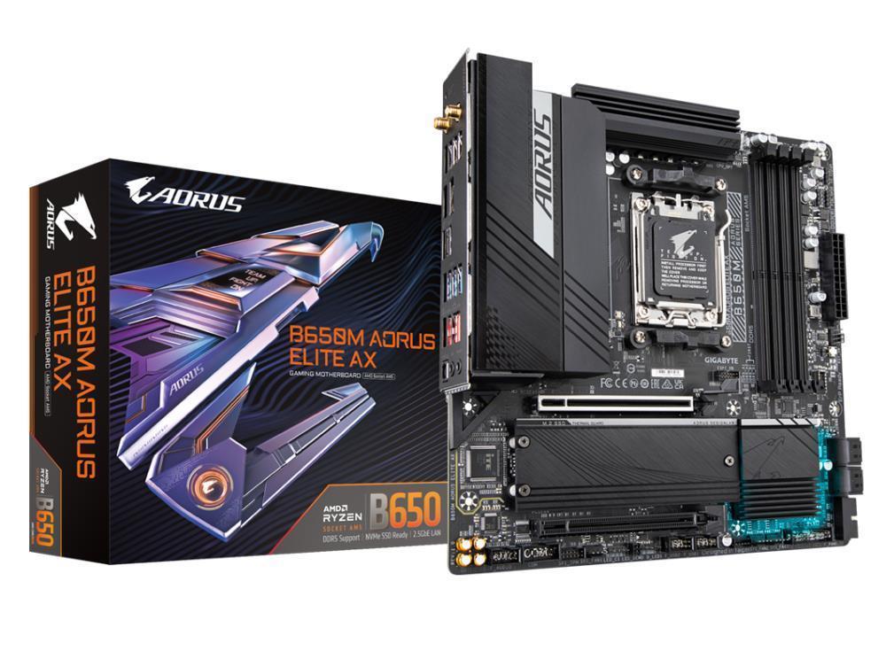 Emaplaat|GIGABYTE|AMD B650|SAM5|Micro-ATX|Memory DDR5|Memory slots 4|2x&...