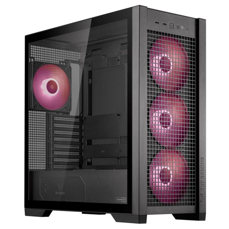 Case|ASUS|TUF Gaming GT302 ARGB|MidiTower|Case product features Transpar...