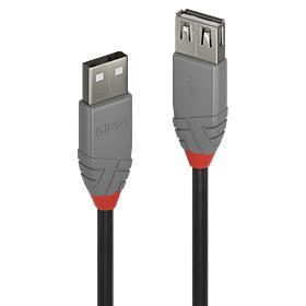 KAABEL USB2 TYPE A 0.5M/ANTHRA 36701 LINDY