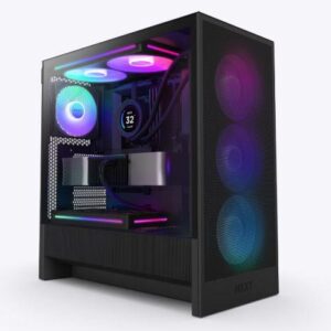 Case|NZXT|H5 FLOW RGB 2024|MidiTower|Case product features Transparent panel|Not included|ATX|EATX|MicroATX|MiniITX|Colour Black|CC-H52FB-R1