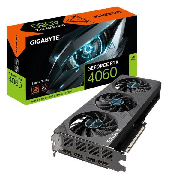 Videokaart|GIGABYTE|NVIDIA GeForce RTX 4060|8 GB|GDDR6|128 bit|PCIE 4...