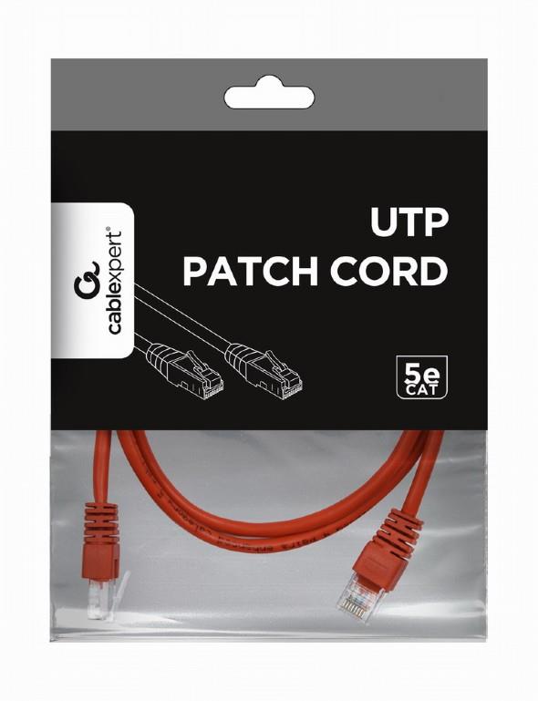 PATCH KAABEL CAT5E UTP 2M/RED PP12-2M/R GEMBIRD