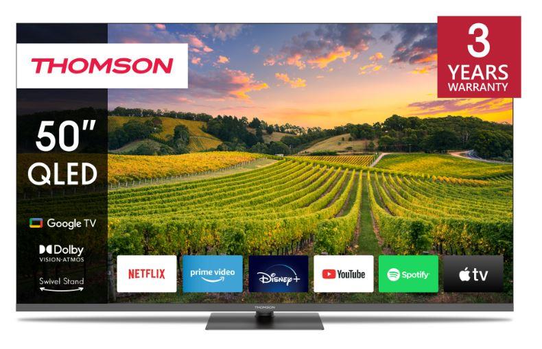 Televiisor|THOMSON|50″|4K/Smart|QLED|3840×2160|Bluetooth|Goog...