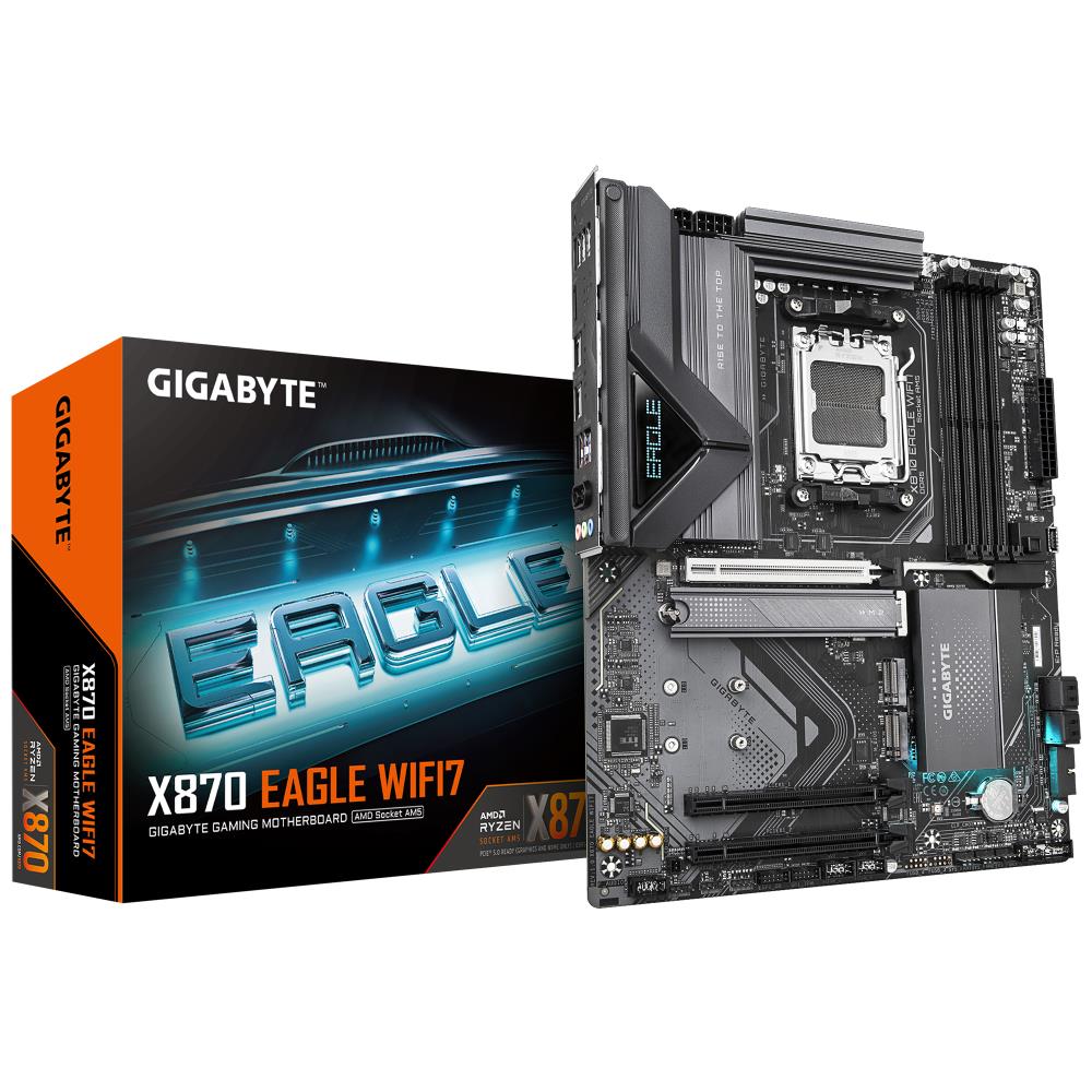 Emaplaat|GIGABYTE|AMD X870|SAM5|ATX|Memory DDR5|Memory slots 4|2xPCI-Ex&...