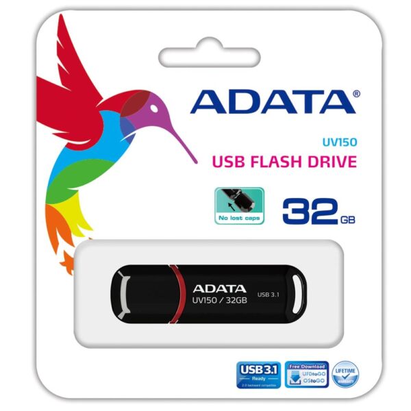 MÄLUPULK FLASH USB3.1 32GB/BLACK AUV150-32G-RBK ADATA