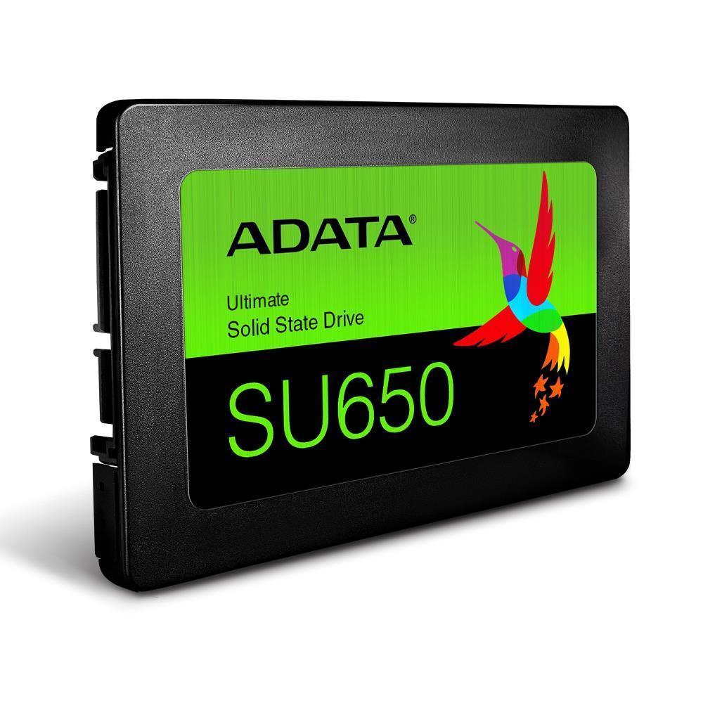 SSD|ADATA|SU650|512GB|SATA 3.0|Write speed 450 MBytes/sec|Read speed 520 MBytes/sec|2,5″|TBW 140 TB|MTBF 2000000 hours|ASU650SS-512GT-R