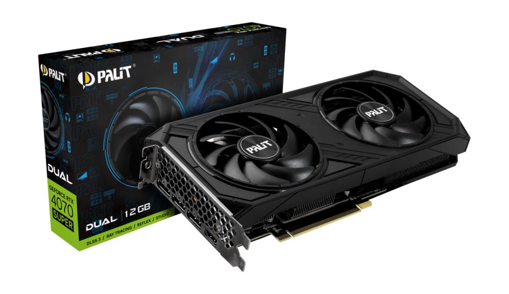 Videokaart|PALIT|NVIDIA GeForce RTX 4070 SUPER|12 GB|GDDR6X|192 bit|P&#8...