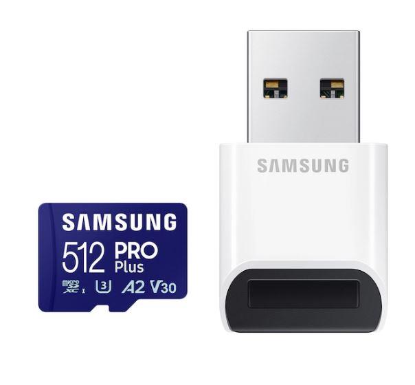 MÄLUKAART SDXC PRO+ 512GB/W/ADAPT. MB-MD512SB/WW SAMSUNG