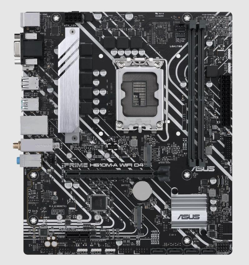 Mainboard|ASUS|Intel H610|LGA1700|Micro-ATX|Memory DDR4|Memory slots 2|1...