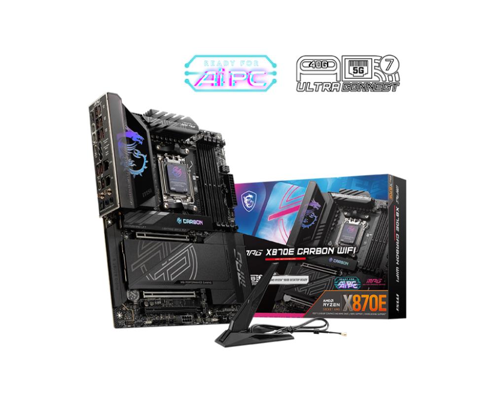 Emaplaat|MSI|AMD X870E|SAM5|ATX|Memory DDR5|Memory slots 4|3xPCI-Expres&...