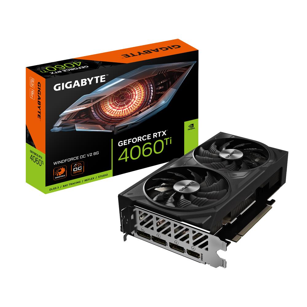 Videokaart|GIGABYTE|NVIDIA GeForce RTX 4060 Ti|8 GB|GDDR6|128 bit|PCI&#8...