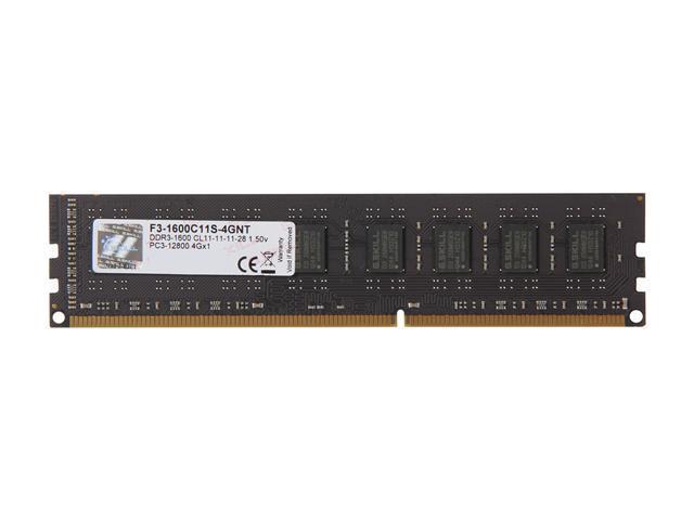 Muutmälu 4GB PC12800 DDR3/F3-1600C11S-4GNT G.SKILL