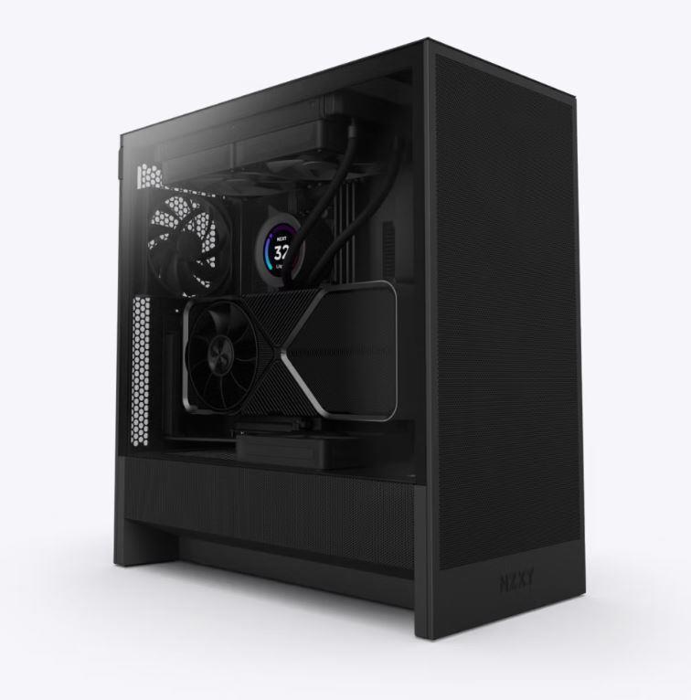 Case|NZXT|H5 FLOW RGB 2024|MidiTower|Case product features Transparent p...