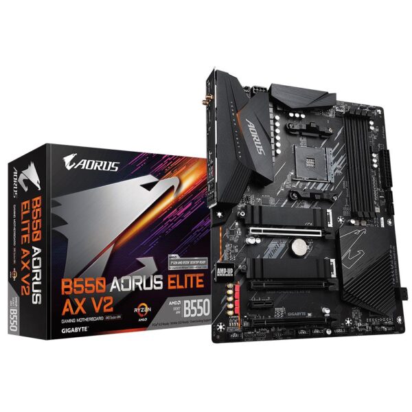 Emaplaat|GIGABYTE|AMD B550|SAM4|ATX|Memory DDR4|Memory slots 4|2xPCI-Ex...