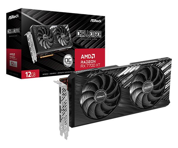 Graphics Card|ASROCK|AMD Radeon RX 7700 XT|12 GB|GDDR6|192 bit|PCIE 4.0 ...