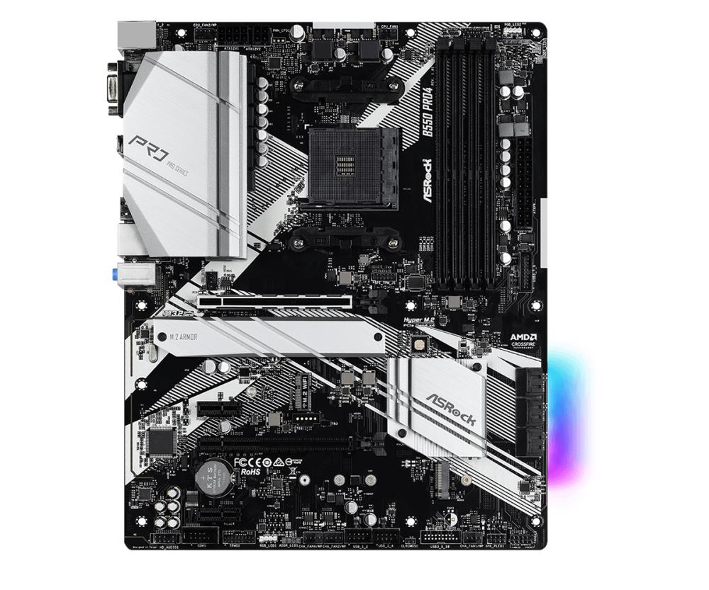 Emaplaat|ASROCK|AMD B550|SAM4|ATX|2xPCI-Express 3.0 1x|1xPCI-Express 3&#...
