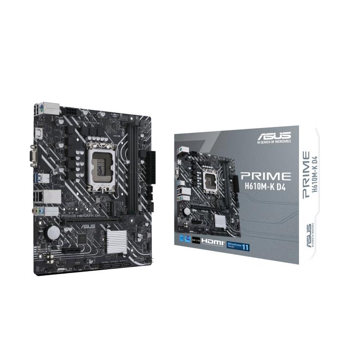 Mainboard|ASUS|Intel H610|LGA1700|MicroATX|Memory DDR4|Memory slots 2|1x...