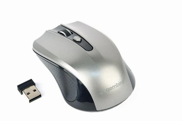 MOUSE USB OPTICAL WRL BLACK/GREY MUSW-4B-04-BG GEMBIRD