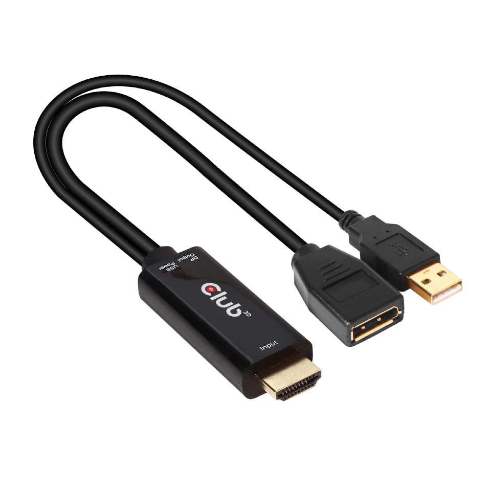 I/O ADAPTER HDMI TO DP/ACTIVE M/F CAC-1331 CLUB3D