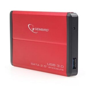 HDD CASE EXT. USB3 2.5"/RED EE2-U3S-2-R GEMBIRD