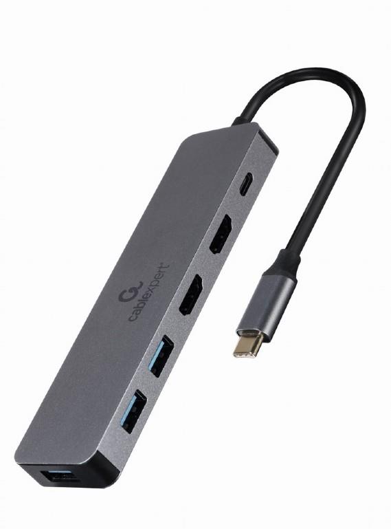 I/O ADAPTER USB-C TO HDMI/USB3/3IN1 A-CM-COMBO3-03 GEMBIRD