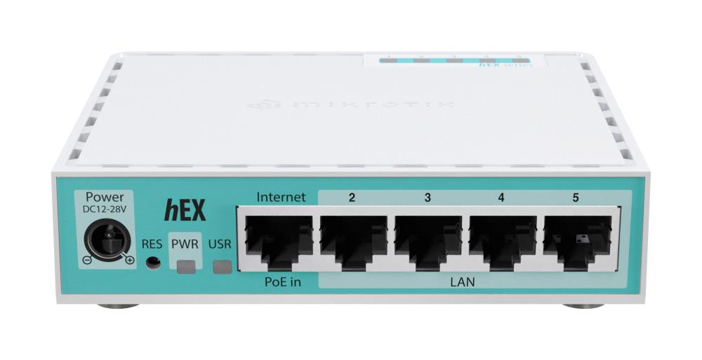 NET Ruuter 10/100/1000M 5P HEX/E50UG MIKROTIK