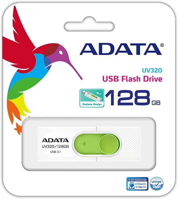 MÄLUPULK FLASH USB3 128GB/WHITE AUV320-128G-RWHGN ADATA