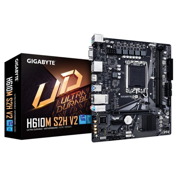 Emaplaat|GIGABYTE|Intel H610|LGA1700|Micro-ATX|Memory DDR5|Memory slots...