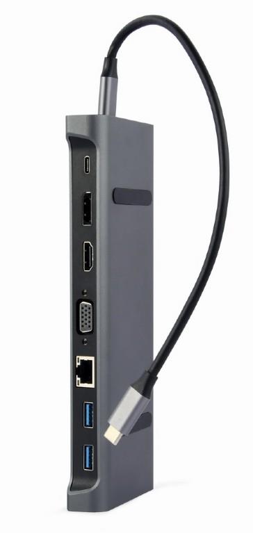 I/O ADAPTER USB-C TO HDMI/USB3/9IN1 A-CM-COMBO9-02 GEMBIRD