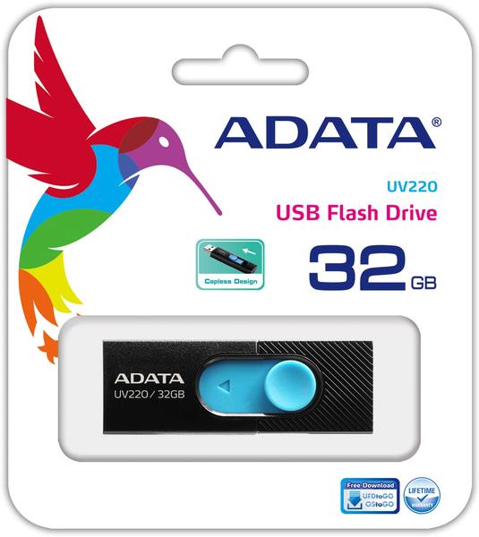 MÄLUPULK FLASH USB2 32GB/BLUE AUV220-32G-RBKBL ADATA