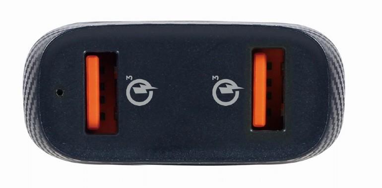 MOBILE CHARGER CAR USB 2PORT/QC3.0 TA-U2QC3-CAR-01 GEMBIRD