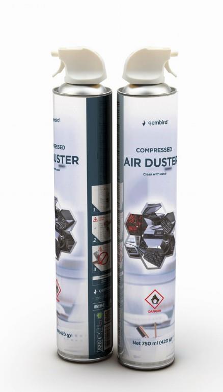 COMPRESSED AIR DUSTER 750ML/CK-CAD-FL750-01 GEMBIRD