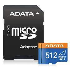 MÄLUKAART SDXC 512GB W/AD./AUSDX512GUICL10A1-RA1 ADATA