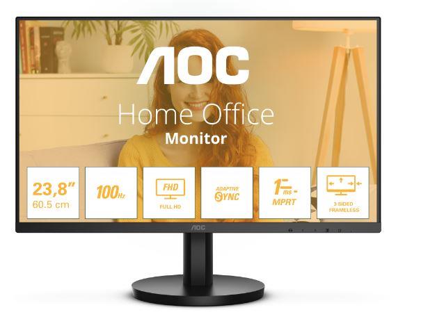 LCD Monitor|AOC|24″|Panel VA|1920×1080|16:9|100 Hz|Matte|1 ms...