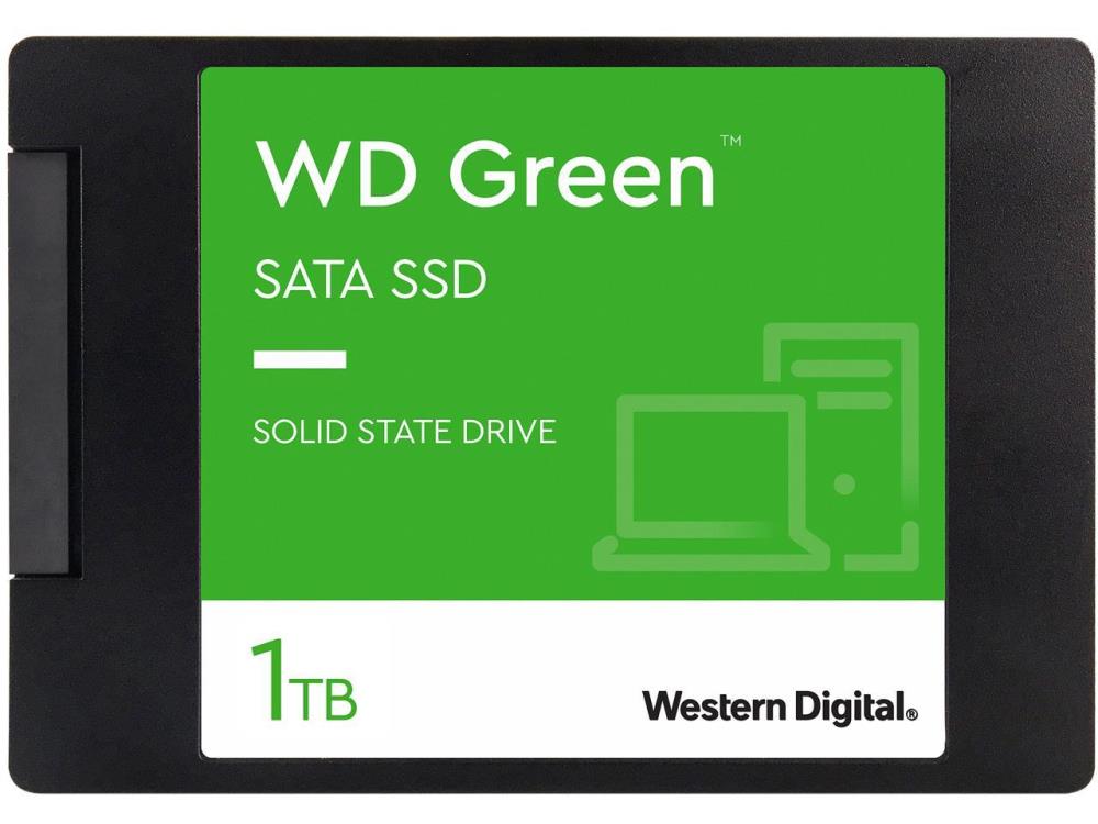 SSD|WESTERN DIGITAL|Green|1TB|SATA 3.0|SLC|Read speed 545 MBytes/sec|2,5...