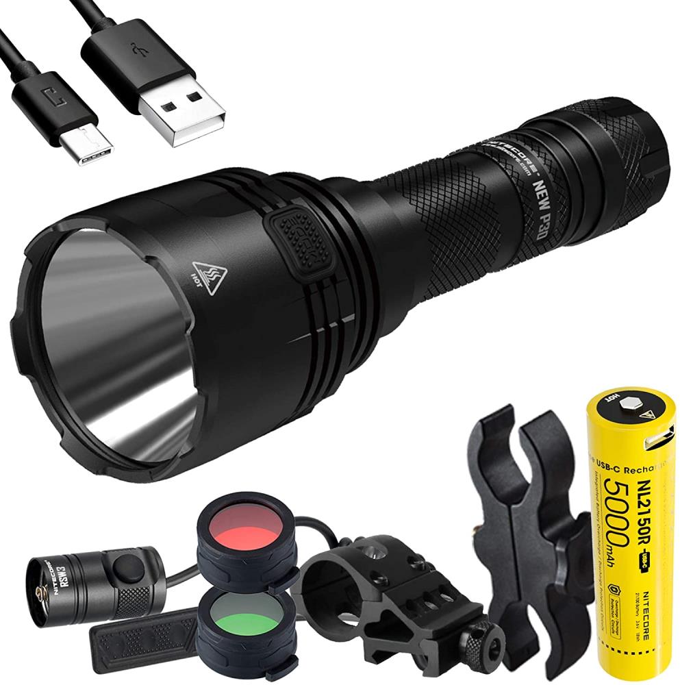 FLASHLIGHT HUNTING 1000 LUMENS/NEW P30HUNTING KIT NITECORE