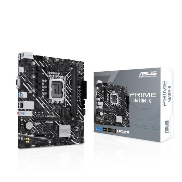 Emaplaat|ASUS|Intel H610|LGA1700|Micro-ATX|Memory DDR5|Memory slots 2|1...